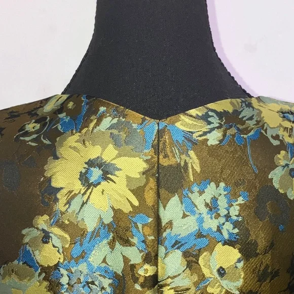 Karen Mullen green and blue floral dress - Picture 7 of 15